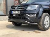 Защита переднего бампера "Glo Plus" для Volkswagen Amarok, цвет черный (2017 г.-), изображение 2