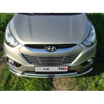 Защита передняя "кенгурин" для Hyundai iX 35, нижняя 50,8/50,8 мм, полированная нерж. сталь (2010-2015)