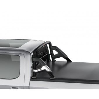 Защитная дуга для Ford F150 в кузов пикапа, цвет черный (возможна установка с трехсекционной крышкой)