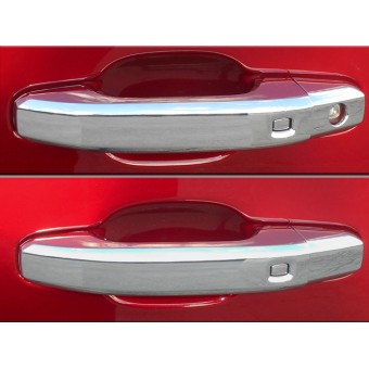 Хромированные накладки на дверные ручки Cadillac Escalade (ABS,Сhrome, w/ Smrt key ) из 8 частей