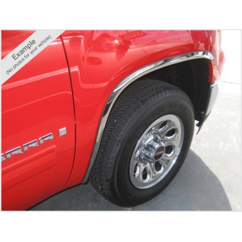 Хромированные накладки для Toyota Venza на колёсные арки из 4 ч. (полированная нержавеющая сталь)