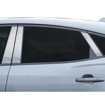 Хромированные накладки на дверные стойки для Jaguar E-PACE из 6 частей, полир. нерж. сталь
