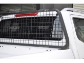 Защитная дуга для Toyota HiLux с защитой заднего стекла в кузов пикапа, цвет черный (черная сталь 40 х 40 мм, толщина стенки 2 мм.), изображение 3