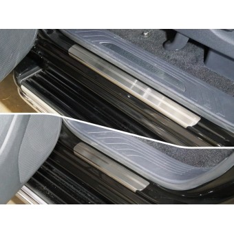 Накладки на пороги для Mercedes-Benz X-Class (лист шлифованный) 4шт