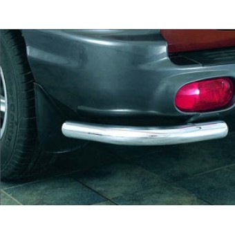 Защита заднего бампера для Hyundai Santa-Fe, нерж. сталь для модели до 2005 г.