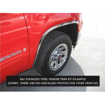 Хромированные накладки для Cadillac Escalade на колёсные арки из 6 ч. (полир. нерж. сталь)