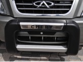 Передняя защита для Chery Tiggo из стального корпуса покрытая полиуретаном с логотипом, изображение 4