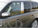 Хромированные накладки на дверные стойки Range Rover Sport