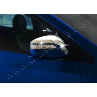 Хромированные накладки на зеркала Hyundai iX 35  (нерж. сталь)