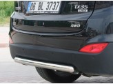 Защита заднего бампера для Hyundai iX 35, полир. нерж. сталь.(60 мм), изображение 4