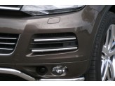 Комплект решёток для Volkswagen Touareg, полир. нерж. сталь (16 мм), изображение 2