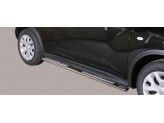 Подножки для Nissan JUKE овальные с площадками, модель&quot; Protezioni Laterali Design&quot;