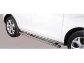 Подножки для Mazda CX 5, овальные с накладками&quot; Protezioni Laterali Design&quot;