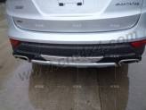 Защита переднего и заднего бампера для Hyundai Santa-Fe  (пластик ABS), изображение 2