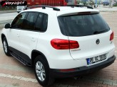 Пороги для Volkswagen Tiguan, модель "Olimpos-Black" (173 см) 2007-2016 г., изображение 3