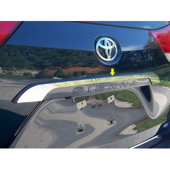 Хромированная накладка для Toyota Sienna на заднюю дверь (полир. нерж. сталь)
