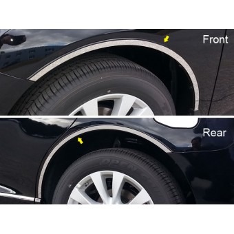Хромированные накладки для Toyota Venza на колёсные арки из 4 ч. (полир. нерж. сталь)