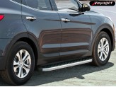 Пороги для Hyundai Santa-Fe, модель "HITITX" (173 см), изображение 3