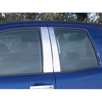Хромированные накладки на дверные стойки Toyota TUNDRA (4 ч., полир. нерж. сталь)
