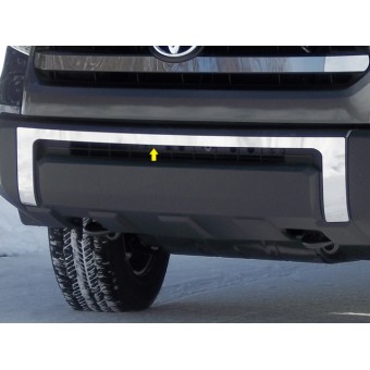 Хромированная накладка для Toyota TUNDRA на передний бампер (полир. нерж. сталь)