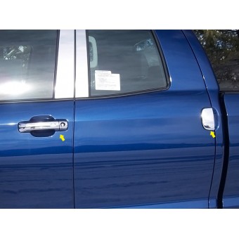 Хромированные накладки на дверные ручки Toyota TUNDRA (8 ч., ABS пластик)