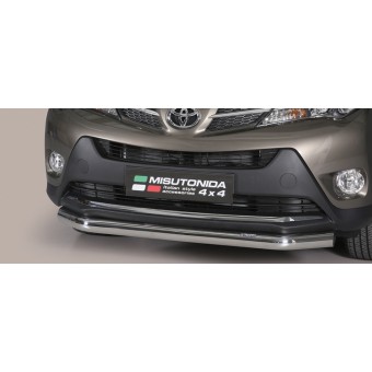 Защита переднего бампера для  Toyota RAV4 "кенгурин" 76 мм полир. нерж. сталь