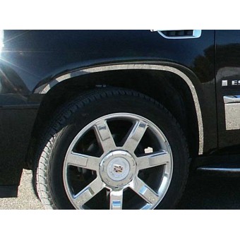 Хромированные накладки для Cadillac Escaladeиз на колёсные арки из 6 ч. (полир. нерж. сталь) 2007-2014 г.