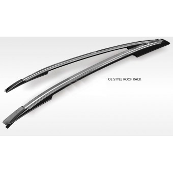 Комплект продольных рейлингов OE-Style (цвет черный, алюминий, пластик ABS)
