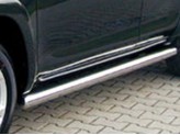 Пороги для Nissan Murano, труба 76 мм полированная нержавеющая сталь, изображение 2