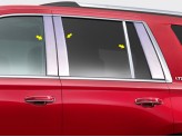 Хромированные накладки на дверные стойки Cadillac Escalade