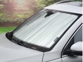 Солнцезащитный экран на лобовое стекло Ford Explorer, цвет серебристый/черный