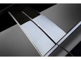 Хромированные накладки на дверные стойки Infiniti QX70 (6 ч., полир. нерж. сталь), изображение 2