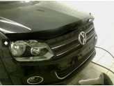 Дефлектор капота SIM для Volkswagen Amarok, темный (акрил), изображение 2