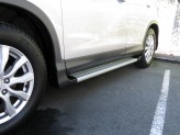 Подножки для Honda CR-V (резина, алюминий, пластик) 2013-2015, изображение 2
