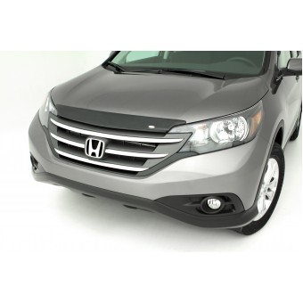 Дефлектор капота AVS для Honda CR-V "Aeroskin", темно-дымчатый (ABS пластик, устанавливаются без сверления на 3М скотч)
