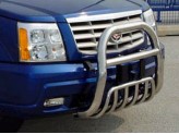 Передняя защита для Chevrolet Tahoe, 76 мм. полир. нерж. сталь 2007-2014 г.