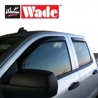 Дефлекторы боковых окон Wade для Chevrolet Tahoe (4 ч.,темные (smoke acrylic, вставные)