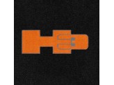 Текстильные коврики для Hummer H3 в салон "ULTIMAT" из 3 частей (логотип запрашивайте), изображение 5