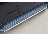Пороги для Chevrolet Trail Blazer, труба 42 мм, полир. нерж. сталь (2013-2017), изображение 2