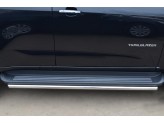 Пороги для Chevrolet Trail Blazer, труба 42 мм, полир. нерж. сталь (2013-2017), изображение 3