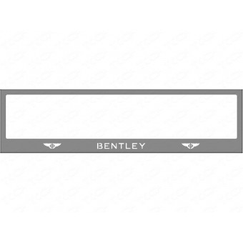 Рамка под номер для Bentley CONTINENTAL GT с логотипом (комплект)