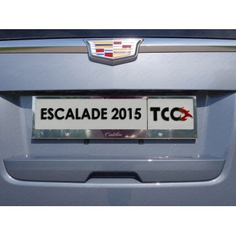 Рамка под номер для Cadillac Escalade ESV с логотипом (комплект)