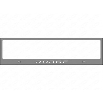 Рамка под номер для Dodge Journey с логотипом (комплект)