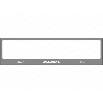 Рамка под номер для Ford Kuga с логотипом (комплект)