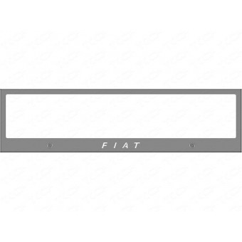 Рамка под номер для Fiat FREEMONT с логотипом (комплект)